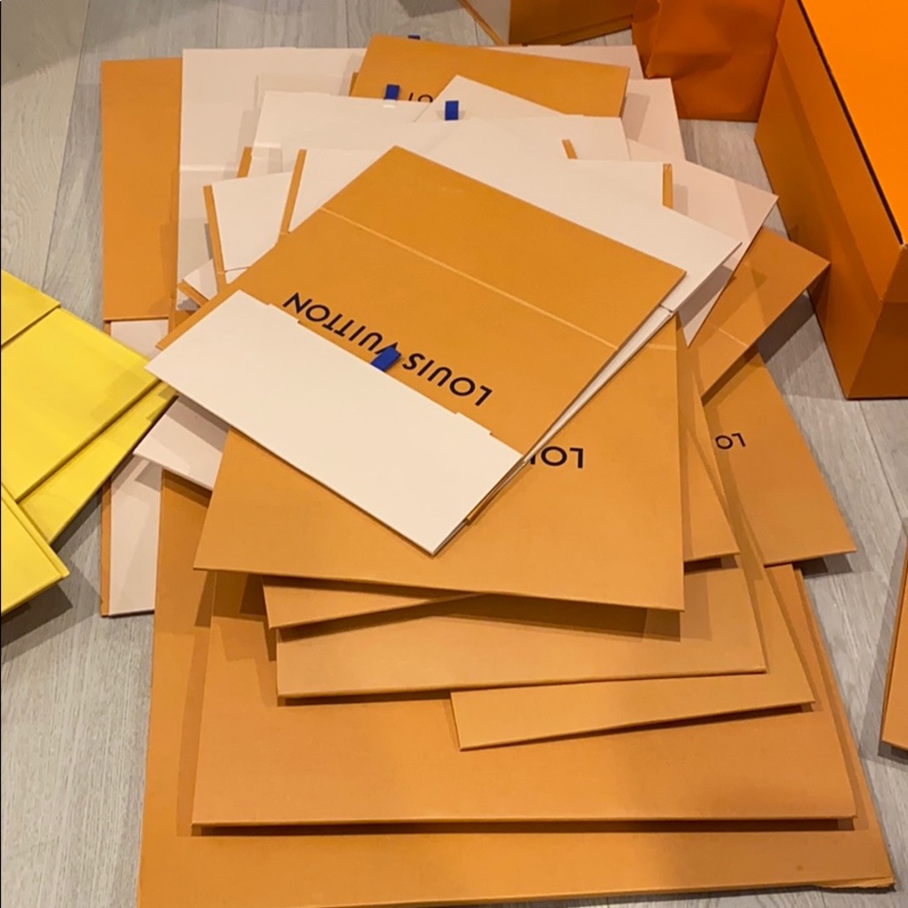 Louis Vuitton Fendi Hermes Chanel boxes fo…